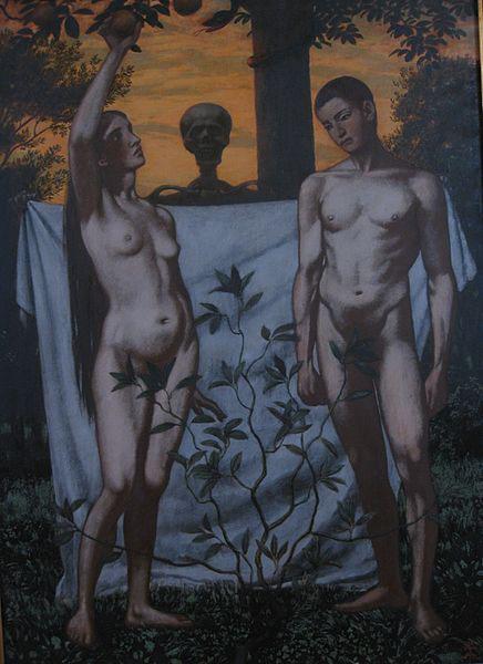 Hans Thoma Adam and Eve oil painting image